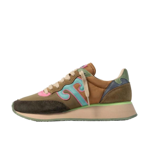 SCARPE WUSHU SNEAKER MASTER PELLE SCAMOSCIATA E TESSUTO TECNICO MULTICOLOR M502