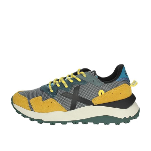 SCARPE MUNICH UOMO SNEAKER SHIBUYA 16 CAMOSCIO E NYLON GIALLO