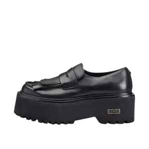 SCARPE CULT DONNA MOCASSINO AXL 4328 LOW W LEATHER PELLE BLACK CLW432800