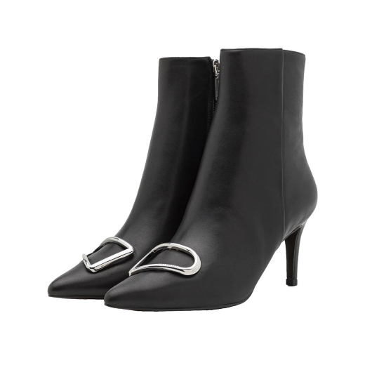 STIVALETTI COCCINELLE DONNA HIMMA SMOOTH IN PELLE NERO RDC110101001