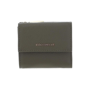 COCCINELLE PORTAFOGLIO DONNA METALLIC SOFT SMALL LAUREL GEEN MW511B801G35