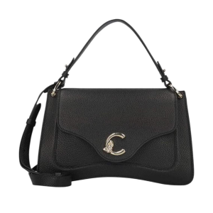 BORSE COCCINELLE DONNA C-ME MEDIUM A MANO E TRACOLLA IN PELLE NOIR SLL180101001