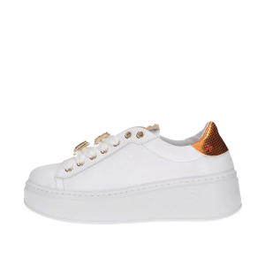 SCARPE GIO+ DONNA SNEAKER PIA FARFALLA PELLE COMBI ARANCIA PIA316A