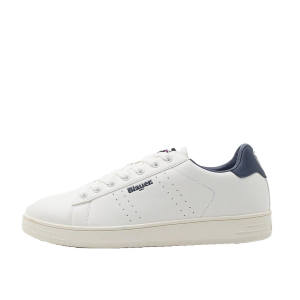 SCARPE BLAUER UOMO SNEAKER SNEAKER GRANT IN PELLE WHITE/NAVY S5GRANT01LEA