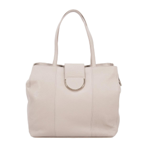 BORSE CROMIA DONNA LADIES BAG JIAMA IN PELLE SHOPPING A SPALLA TAUPE 1406008