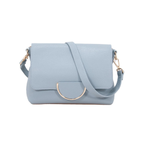 BORSE CROMIA DONNA LADIES BAG JIAMA IN PELLE TRACOLLA CELESTE 1406011