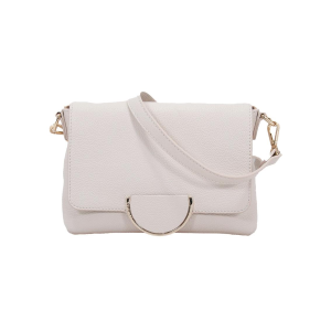 BORSE CROMIA DONNA LADIES BAG JIAMA IN PELLE TRACOLLA AVORIO 1406011