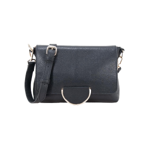 BORSE CROMIA DONNA LADIES BAG JIAMA IN PELLE A SPALLA NERO 1406011