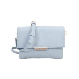 BORSE CROMIA DONNA LADIES BAG TABAS IN PELLE TRACOLLA CELESTE 1406013