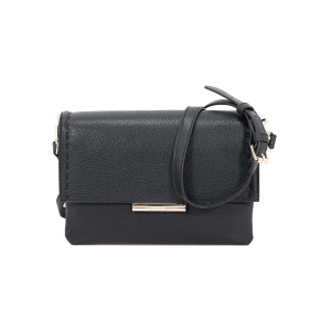 BORSE CROMIA DONNA LADIES BAG TABAS IN PELLE TRACOLLA NERO 1406013