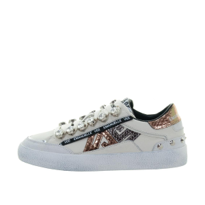SCARPE DONNA EMANUÉLLE VEE SNEAKER SNEAKER OLIVIA WHITE GOLD 451P30013P011CB