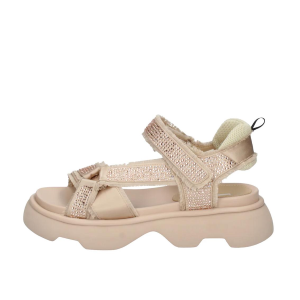 SCARPE DONNA JEANNOT SANDALI IN RASO E STRASS SABBIA TJ522F