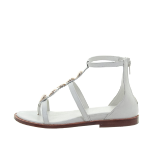 SANDALI DONNA EMANUÉLLE VEE MARTA INFRADITO IN PELLE OFF WHITE 451M90016NAP