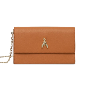 BORSE PATRIZIA PEPE DONNA TRACOLLA IN PELLE POCHETTE FLY IN PELLE SUMMER CUOIO 8B0069L001B815