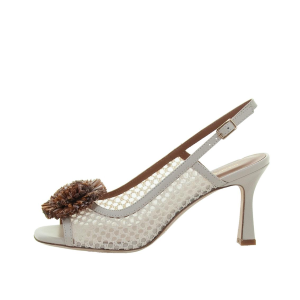 SCARPE GIANMARCO SORELLI DONNA SANDALI SANDALO LARA IN PELLE E RETE SOFTY MILK 3017