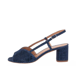 SCARPE GIANMARCO SORELLI DONNA SANDALI IMMA IN TESSUTO GLITTERATO DUNKELD BLU 1906