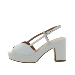 SCARPE GIANMARCO SORELLI DONNA SANDALI VERA IN PELLE NAPPA BIANCO 1906