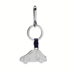 PORTACHIAVI COCCINELLE DONNA IN PELLE E METALLO AUTO BLU M9K41R801B15