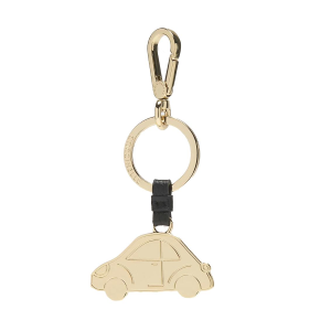PORTACHIAVI COCCINELLE DONNA AUTO BASIC METAL LIGHT GOLD NERO M9K41R802001