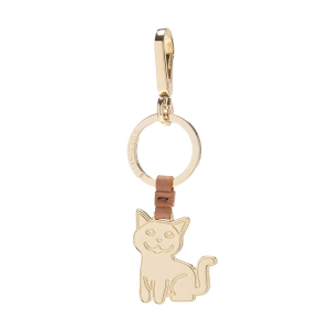 PORTACHIAVI COCCINELLE DONNA GATTO BASIC METAL LIGHT GOLD SKIN M9K41G502N71