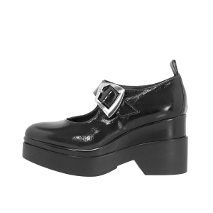 SCARPE DONNA LORENZO MARI POLLY IN PELLE EFFETTO VERNICE NERO POLLY08