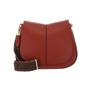BORSE GIANNI CHIARINI DONNA TRACOLLA HELENA ROUND IN PELLE BRICK RED BS6036