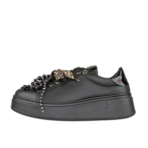 SCARPE GIO+ DONNA SNEAKER PIA PELLE COMBI BLACK PIA434A