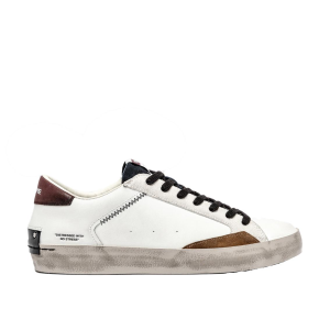 SCARPE CRIME LONDON UOMO SNEAKER DISTRESSED MAROON ICE IN PELLE 110000A