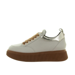 STIVALETTI DONNA LORENZO MARI SNEAKER SALLY IN PELLE AVORIO SALLY26