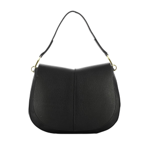 BORSE GIANNI CHIARINI DONNA TRACOLLA HELENA ROUND IN PELLE NERO BS6037