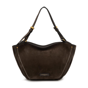 BORSE GIANNI CHIARINI DONNA PENELOPE IN PELLE SCAMOSCIATA A SPALLA MOKA 12036