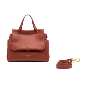 BORSE GIANNI CHIARINI DONNA OTTAVIA IN PELLE A MANO E TRACOLLA BRICK RED BS11375