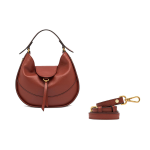 BORSE GIANNI CHIARINI DONNA EDITH MINI IN PELLE A MANO E TRACOLLA BRICK RED BS11360