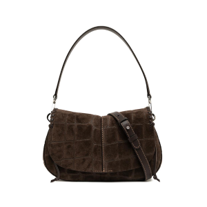 BORSE GIANNI CHIARINI DONNA HELENA ROUND IN PELLE EFFETTO COCCO ESPRESSO 11878