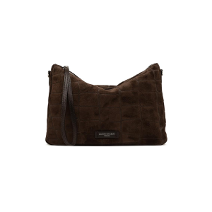BORSE GIANNI CHIARINI DONNA POCHETTE NORA POUCH IN PELLE EFFETTO COCCO ESPRESSO 10225