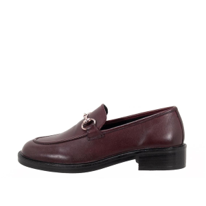 SCARPE DONNA EMANUÉLLE VEE MOCASSINO UMA IN PELLE BORDEAUX 452M81114CRW 452M81118CRW