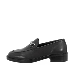 SCARPE DONNA EMANUÉLLE VEE MOCASSINO UMA IN PELLE BLACK 452M81114CRW 452M81118CRW