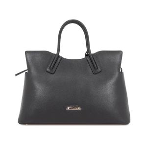 BORSE CROMIA DONNA LADIES BAG CARRIE IN PELLE A MANO E TRACOLLA NERO 1406147