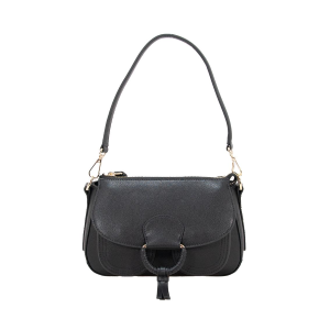 BORSE CROMIA DONNA LADIES MINI BAG CARRIE A MANO E TRACOLLA  IN PELLE NERO