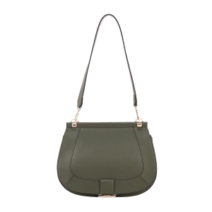 BORSE CROMIA DONNA LADIES BAG MARIKA IN PELLE A SPALLA E TRACOLLA OLIVA 1406141