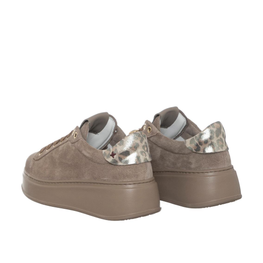 SCARPE GIO+ DONNA SNEAKER PIA PELLE SCAMOSCIATA COMBI TORTORA PIA430A