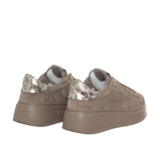 SCARPE GIO+ DONNA SNEAKER PIA PELLE SCAMOSCIATA COMBI TORTORA PIA430A