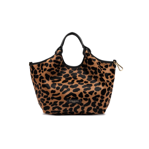 BORSE GIANNI CHIARINI DONNA DUA IN CAVALLINO A MANO E TRACOLLA LEO NERO 11109