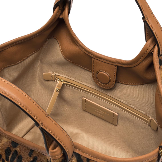 BORSE GIANNI CHIARINI DONNA DUA IN CAVALLINO A MANO E TRACOLLA LINCE CUOIO 11109