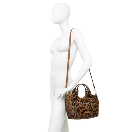 BORSE GIANNI CHIARINI DONNA DUA IN CAVALLINO A MANO E TRACOLLA LINCE CUOIO 11109