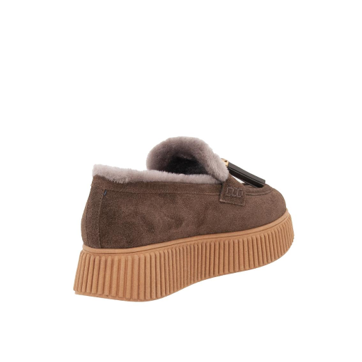 STIVALETTI DONNA LORENZO MARI SNEAKER SALLY IN PELLE SCAMOSCIATA MONTONE TESTA MORO SALLY07