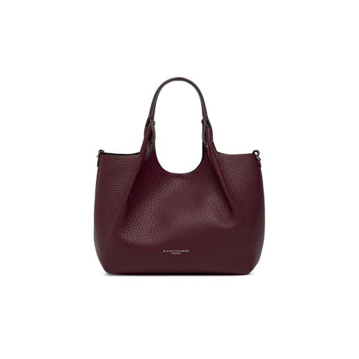 BORSE GIANNI CHIARINI DONNA DUA IN PELLE A MANO E TRACOLLA WINE BERRY 9719