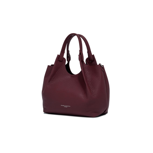 BORSE GIANNI CHIARINI DONNA DUA IN PELLE A MANO E TRACOLLA WINE BERRY 9719