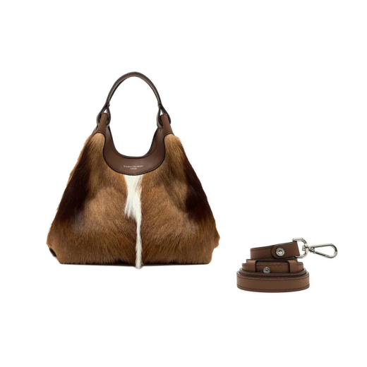 BORSE GIANNI CHIARINI DONNA DUA IN MORBIDA SAFARI A MANO E TRACOLLA NATURALE BS12019