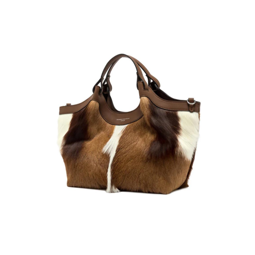 BORSE GIANNI CHIARINI DONNA DUA IN MORBIDA SAFARI A MANO E TRACOLLA NATURALE BS12019